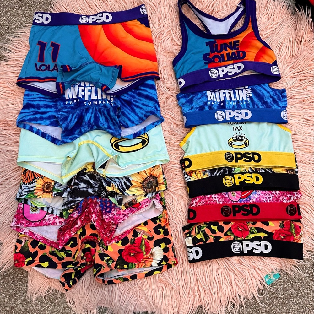 6 PSD sports bra shorts sets + bonus gift